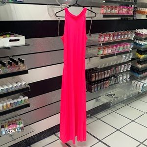 Long spandex suit pink